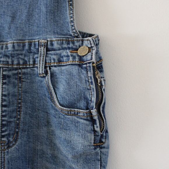 Philipp Plein Denim Overalls Dungarees Raw Hem Low Back XS-S - Picture 3 of 9